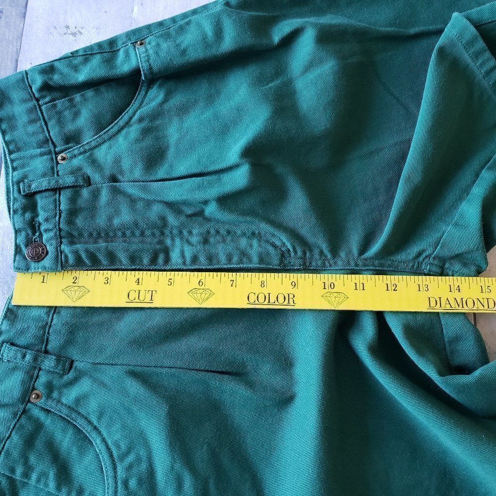 Vintage Talbots Green Shorts 100% Cotton - Size 10 - Picture 5 of 6